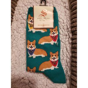 Corgi Graphic Crew Socks
